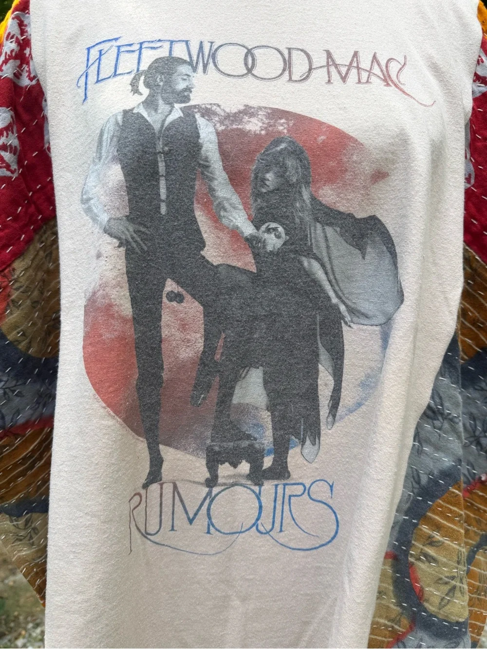 Handcrafted Upcycled FLEETWOOD MAC Kantha Tunic NWT One Size - Picture 12 of 12